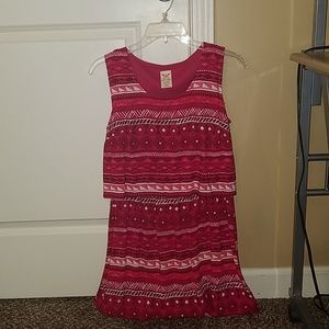 Pink patterned dress